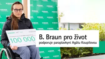 B. Braun pro život podporuje paraplavkyni Agátu Koupilovou